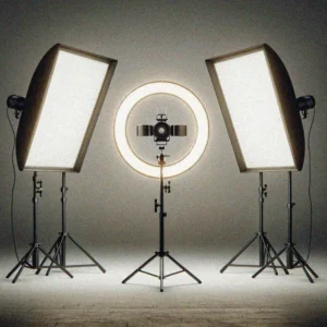 Ring Light and Double Softboxes